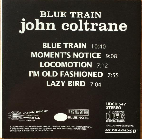John Coltrane : Blue Train (CD, Album, Ltd, RE, RM, 24k)