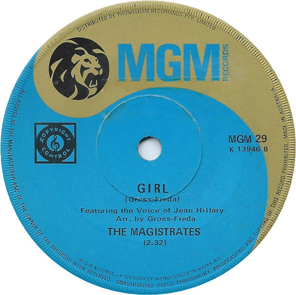 The Magistrates : Here Comes The Judge / Girl (7", Single)