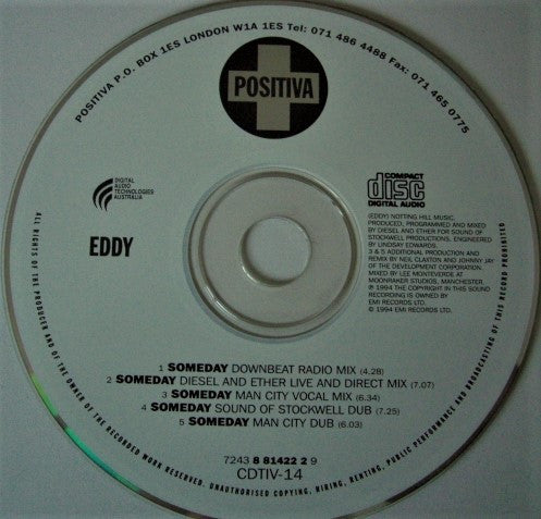 Eddy : Someday (CD, Maxi, Car)