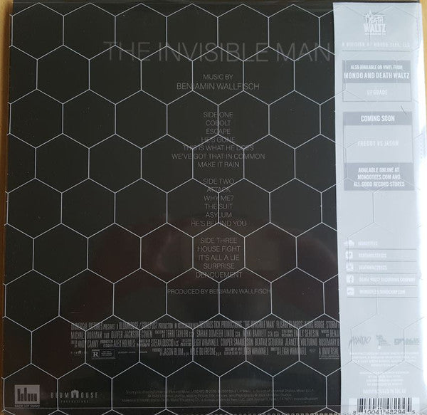 Benjamin Wallfisch : The Invisible Man (LP + LP, S/Sided, Etch + Album, Gat)