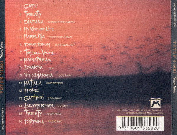 Yothu Yindi : Tribal Voice (CD, Album)