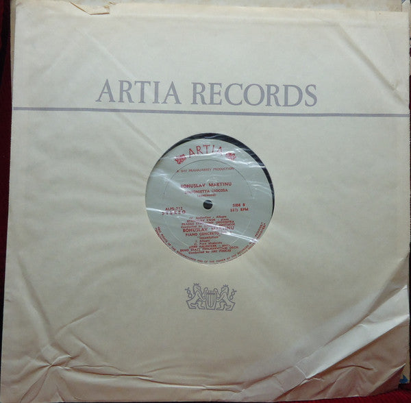 Martinu* : Sinfonietta Giocosa / Piano Concerto No. 4 / "Incantation" (LP)