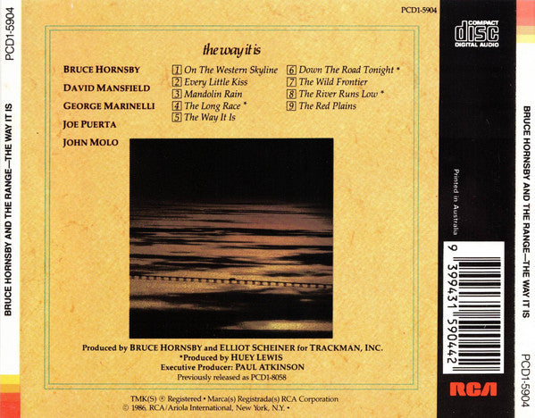 Bruce Hornsby And The Range : The Way It Is (CD, Album, RE)