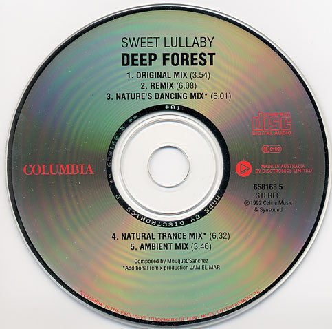 Deep Forest : Sweet Lullaby (CD, Single)
