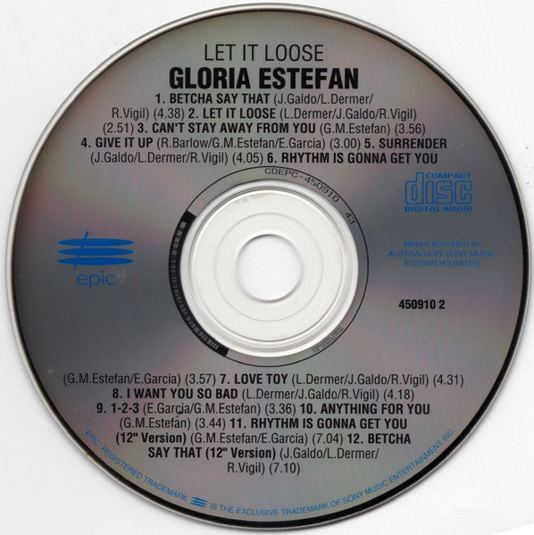 Miami Sound Machine : Let It Loose (CD, Album, RE)