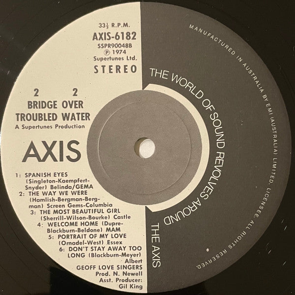 Geoff Love & His Orchestra With The Geoff Love Singers : Bridge Over Troubled Water (LP, Album)