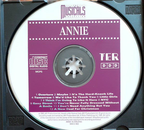 Charles Strouse, Martin Charnin - National Symphony Orchestra*, Martin Yates (2) : Annie (CD, Album)