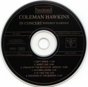 Coleman Hawkins And Roy Eldridge : Coleman Hawkins In Concert With Roy Eldridge (CD)