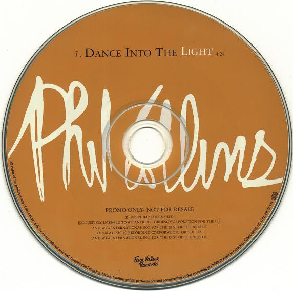 Phil Collins : Dance Into The Light (CD, Single, Promo)