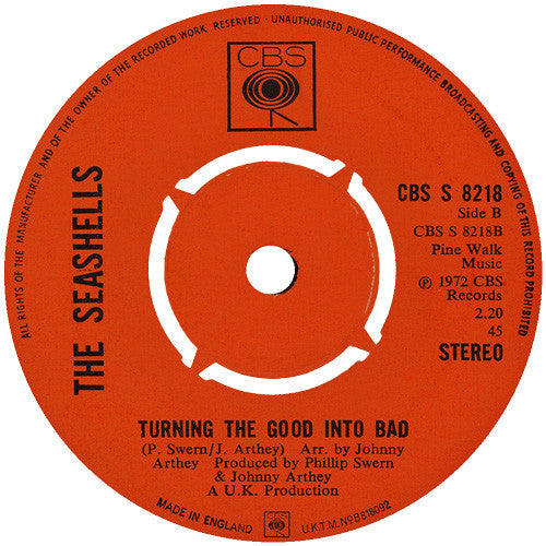 The Seashells : Maybe I Know (7", Single)