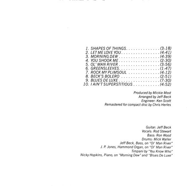 Jeff Beck : Truth (CD, Album, RE)