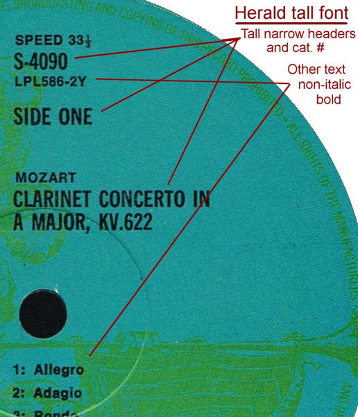 Wolfgang Amadeus Mozart : Concerto In A Major For Clarinet And Orchestra, K.622 / Divertimento In D Major, K.251 Marcia Alla Francese, K.252 (LP, Comp, Club, RE)