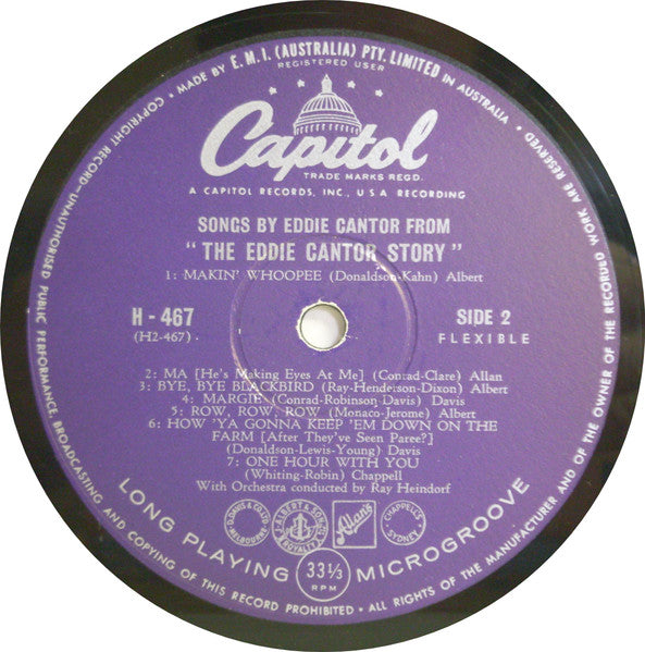 Eddie Cantor : The Eddie Cantor Story (10", Album, RE)