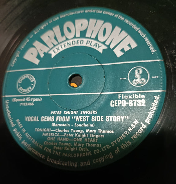 The Peter Knight Singers With Peter Knight Orchestra : West Side Story (Vocal Gems) (7", EP, Mono)