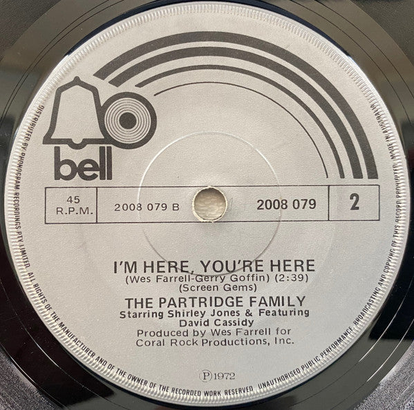 The Partridge Family Starring Shirley Jones (2) & Featuring David Cassidy : Breaking Up Is Hard To Do (7", Single)