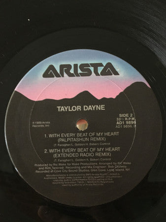 Taylor Dayne : With Every Beat Of My Heart (12", Single)