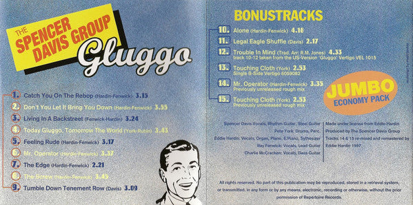 The Spencer Davis Group : Gluggo (CD, Album, RE, RM)
