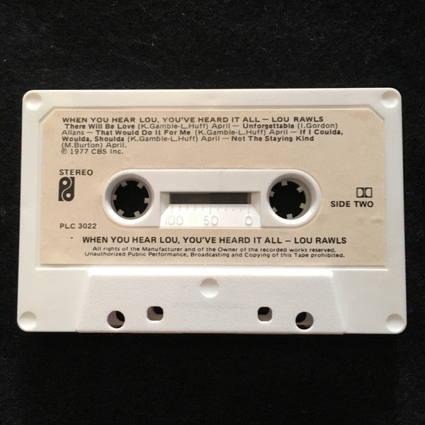 Lou Rawls : When You Hear Lou, You've Heard It All (Cass, Album, M/Print, Dol)