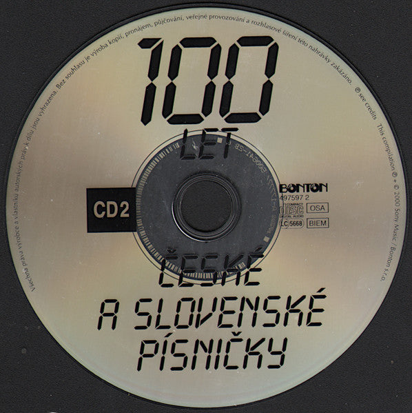 Various : 100 Let České A Slovenské Písničky (2xCD, Comp, RM)