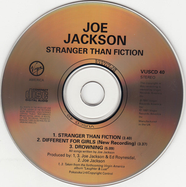 Joe Jackson : Stranger Than Fiction (CD, Maxi)