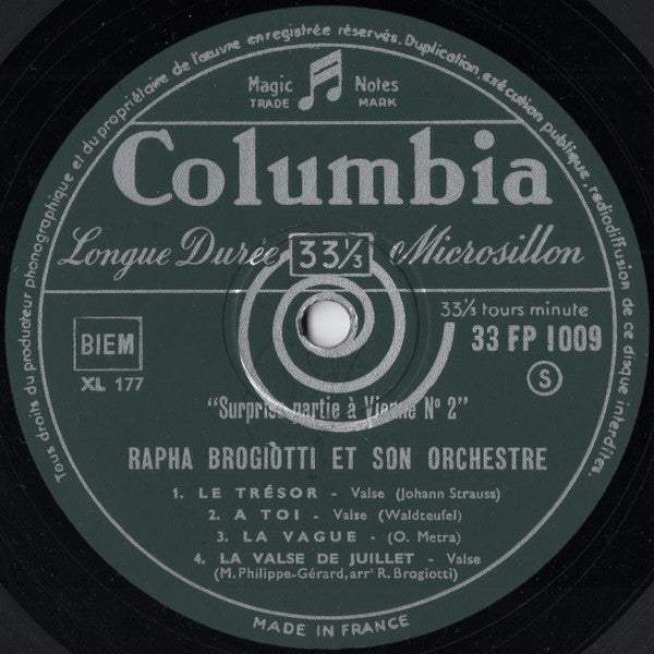 Orchester Rapha Brogiotti : Surprise-Partie à Vienne n° 2 (10")