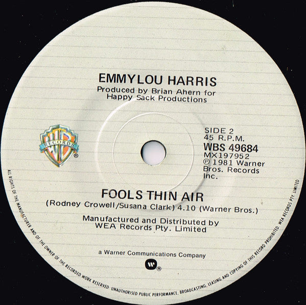 Emmylou Harris : Mister Sandman (7", Single)