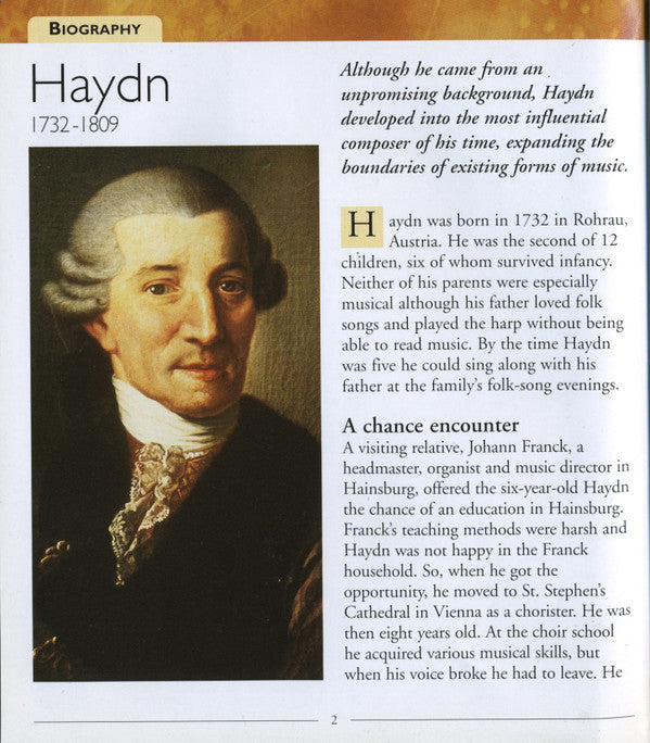 Joseph Haydn : Musical Craftsman (CD, Comp, Har)