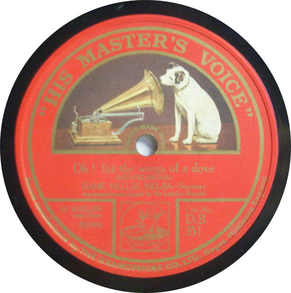 Nellie Melba : Home Sweet Home / Oh! For The Wings Of A Dove (Shellac, 12")