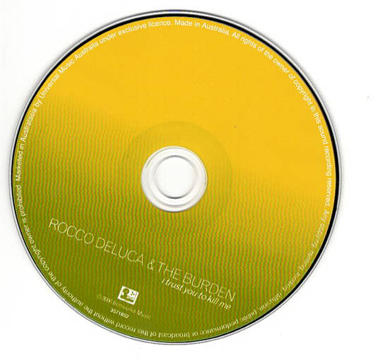 Rocco Deluca & The Burden : I Trust You To Kill Me (CD, Album)