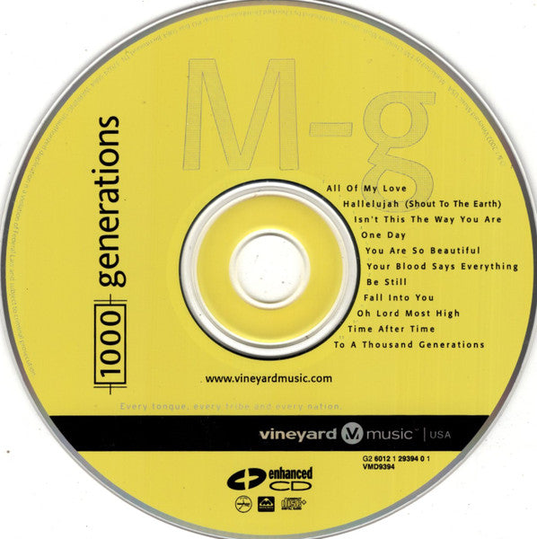 Vineyard Music : 1000 Generations (CD, Album, Enh)