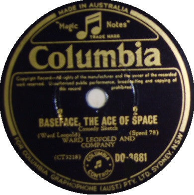 Ward Leopold And Company* : Baseface, The Ace Of Space (Shellac, 10")