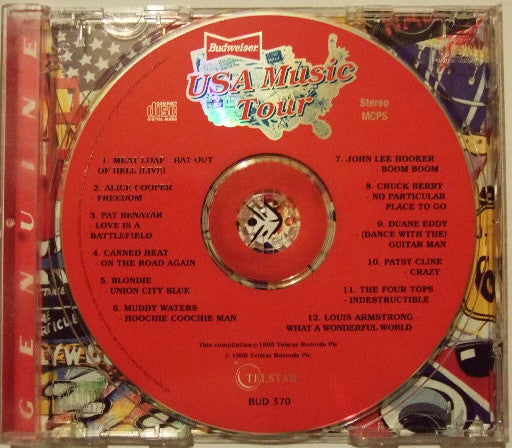 Various : Budweiser USA Music Tour (CD, Comp, Promo)