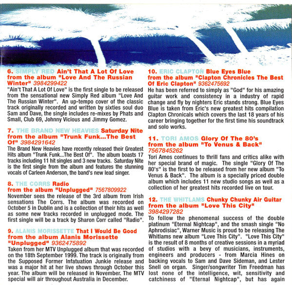 Various : Hottest Hits 2000 (CD, Comp, Promo, Smplr)