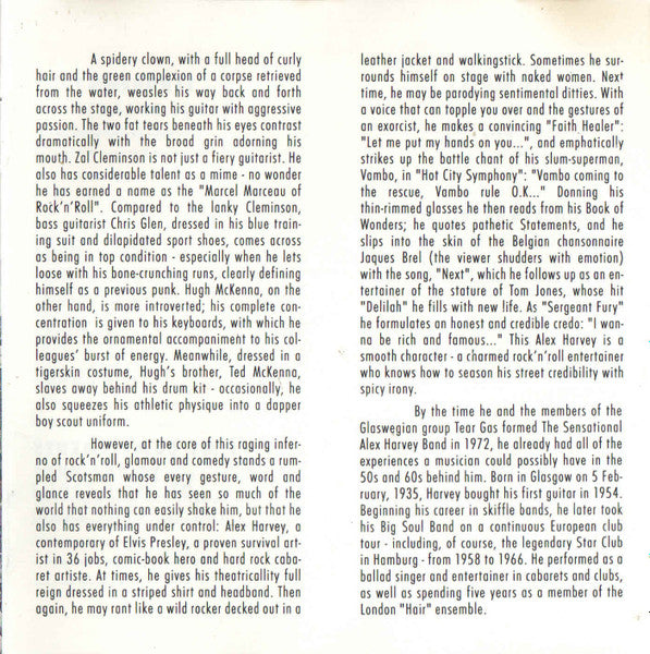 The Sensational Alex Harvey Band : All Sensations (CD, Comp, RM)