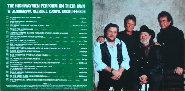 The Highwaymen : Perform On Their Own (CD, Comp)