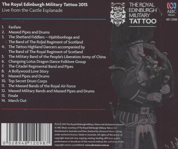 Various : The Royal Edinburgh Military Tattoo 2015 (CD, Album)