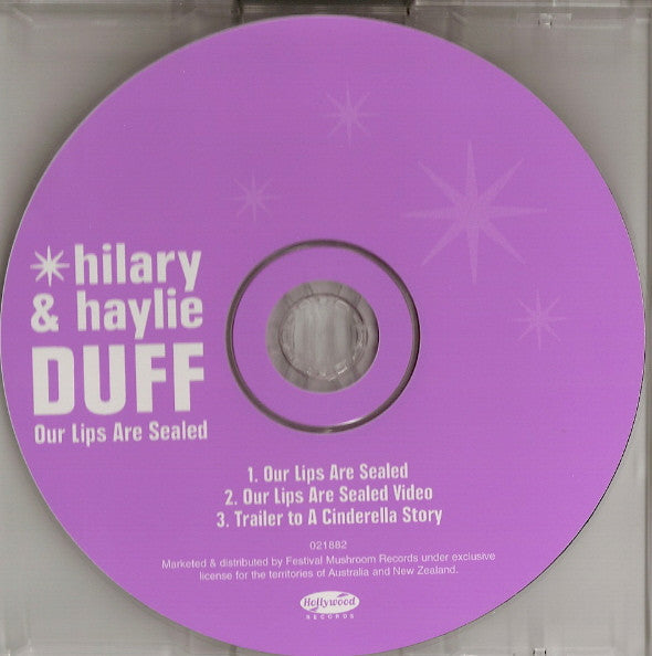 Hilary Duff & Haylie Duff : Our Lips Are Sealed (CD, Single, Enh)