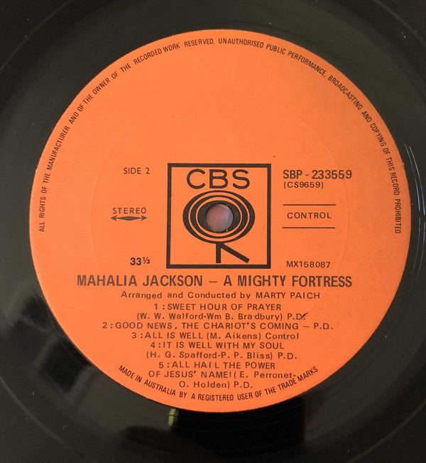 Mahalia Jackson : A Mighty Fortress (LP, Album)