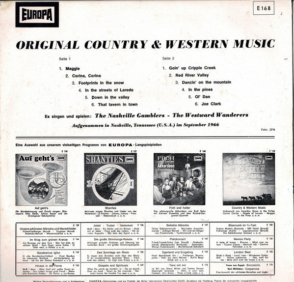 The Nashville Gamblers - The Westward Wanderers : Original Country & Western Music (LP)
