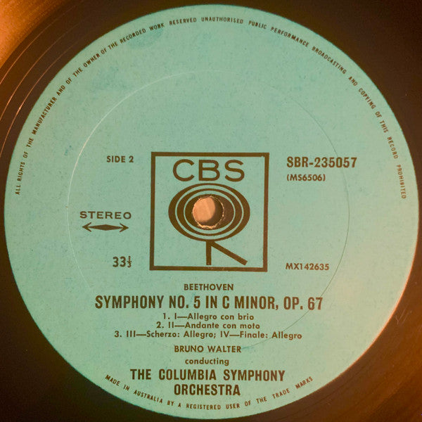 Ludwig van Beethoven / Franz Schubert – Bruno Walter, Columbia Symphony Orchestra, New York Philharmonic : Symphony No. 5 / Symphony No. 8 ("Unfinished") (LP, Comp, Mono, RE, “36)