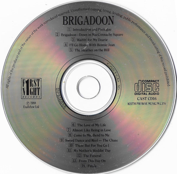 Various : Brigadoon 1988 London Cast Recording (CD, Album)