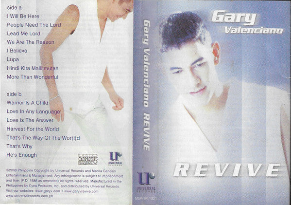 Gary Valenciano : Revive (Cass, Album)