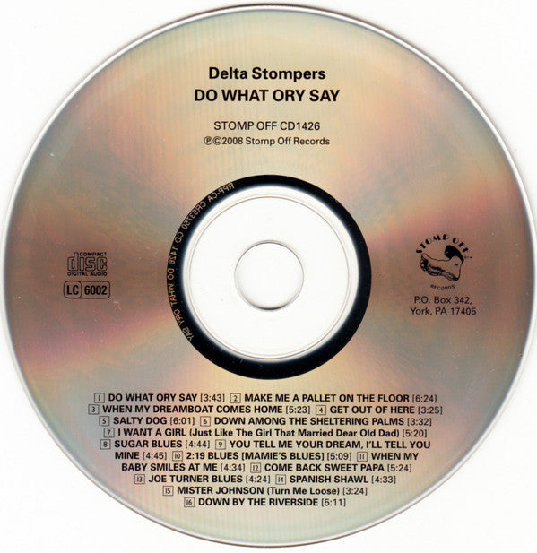 Delta Stompers : Do What Ory Say (CD, Album)
