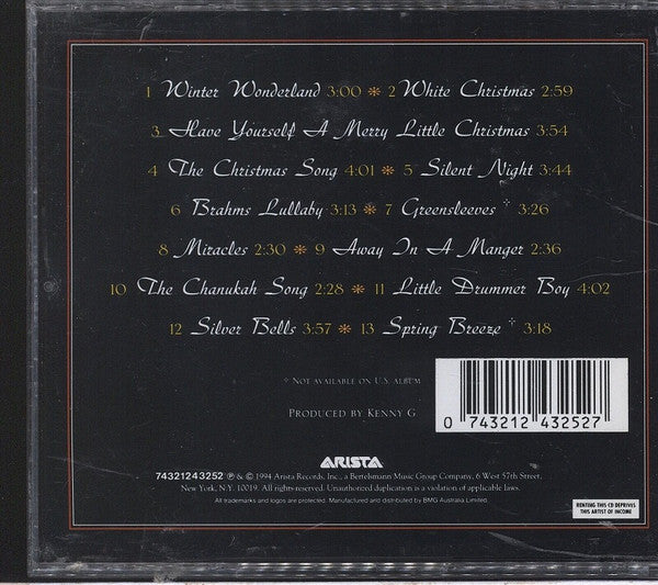 Kenny G (2) : Miracles - The Holiday Album (CD, Album)