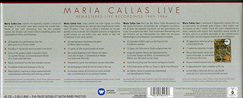 Maria Callas : Maria Callas Live Remastered Recordings 1949 - 1964 (42xCD, Comp + 3xBlu-ray + Box)