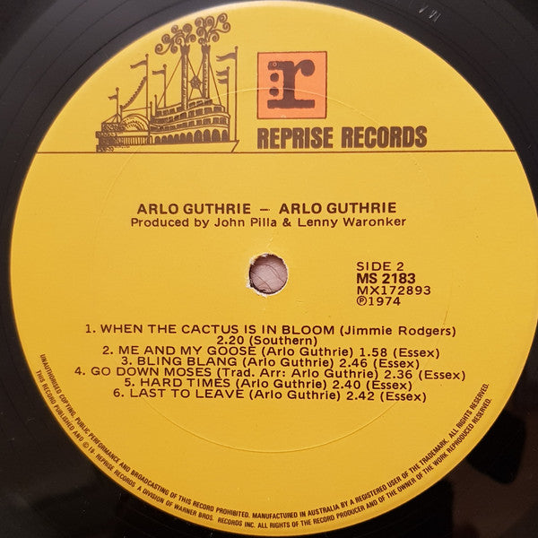 Arlo Guthrie : Arlo Guthrie (LP, Album)