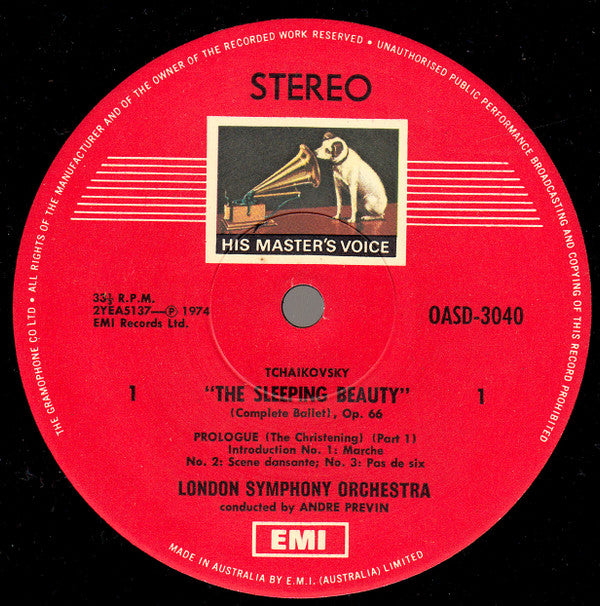 Tchaikovsky*, André Previn, London Symphony Orchestra : Sleeping Beauty (Complete Ballet) (3xLP, Gat)