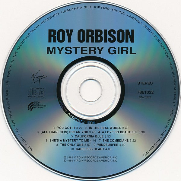 Roy Orbison : Mystery Girl (CD, Album, RE)