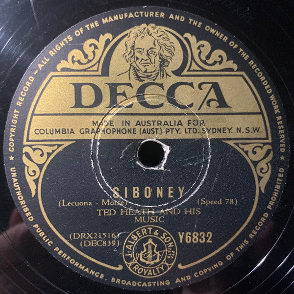 Ted Heath And His Music : The Faithful Hussar / Siboney (Shellac, 10")