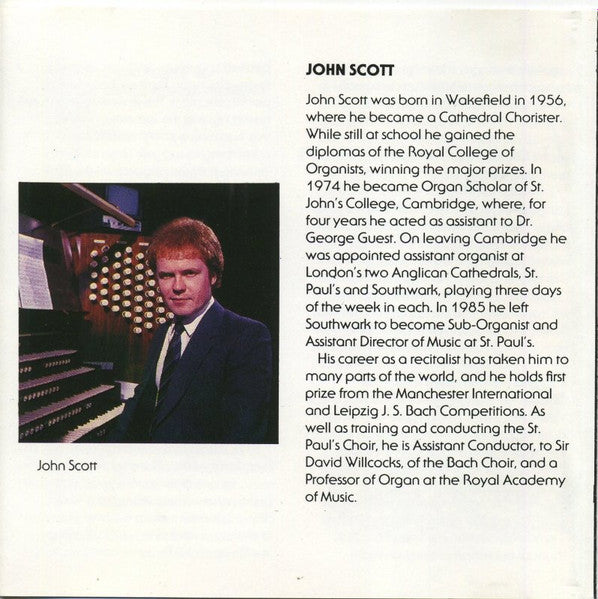 John Scott (10) : John Scott Plays Liszt (CD, RE)